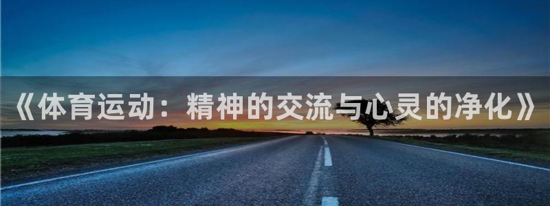 米兰体育官网下载娱乐：《体育运动：精神的交流与心灵的净化》